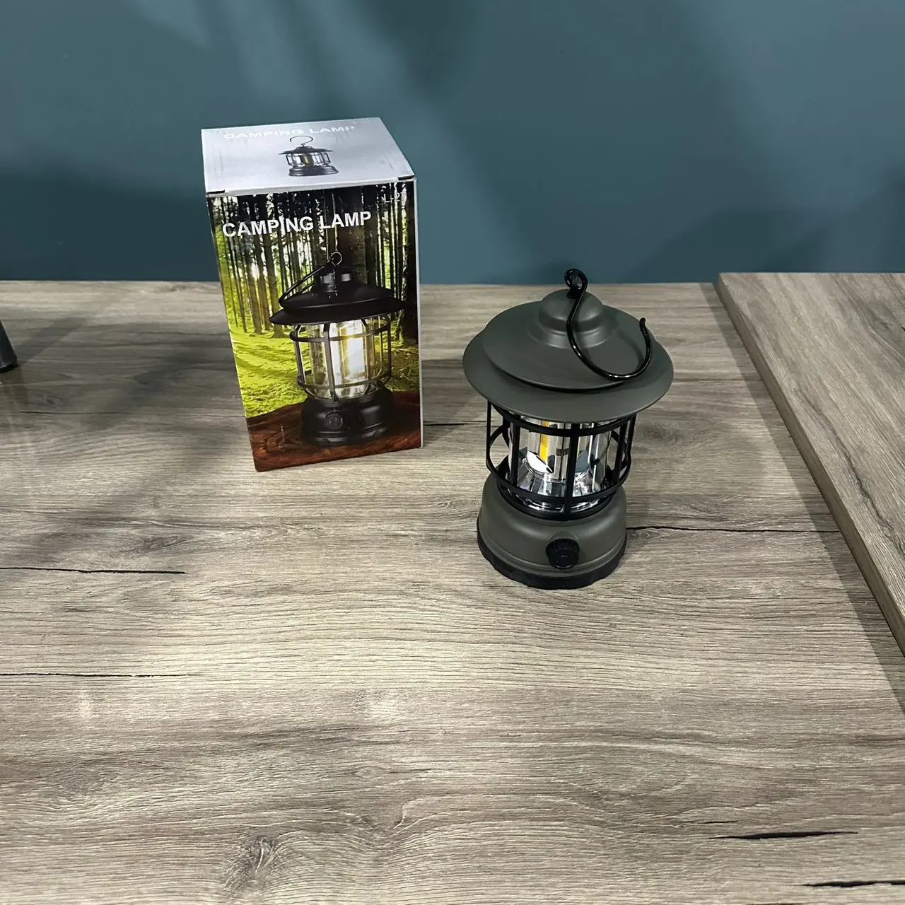 FANOUS LANTERNE CAMPING L-27 LAMPE LED AVEC BATTERY RECHARGEABLE GREEN VERTE